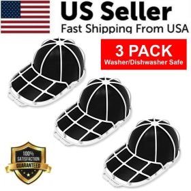 3 Pack Hat Washer Baseball Cap Cleaner Machine Washing Cage Holder Frame Net New 3 Pack Hat Washer Baseball Cap Cleaner Machine Washing Cage Holder Frame Net New